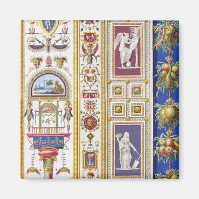 Aimant Panneau de la Loggia Raphael au Vatican, de (Devant)