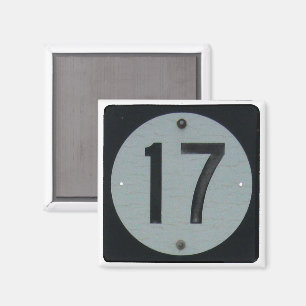 Aimant Panneau de la route nationale 17