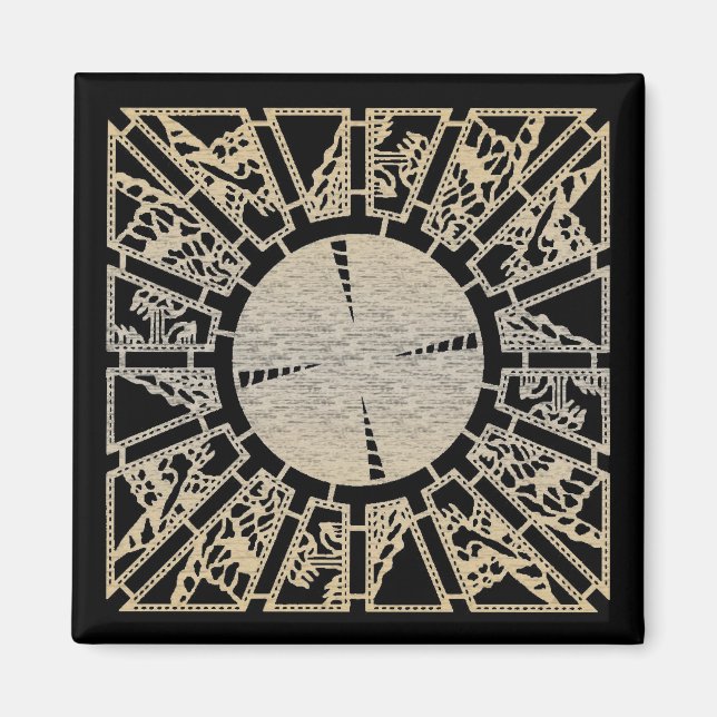 Aimant Panneau de lampes 1 (laiton) (Devant)