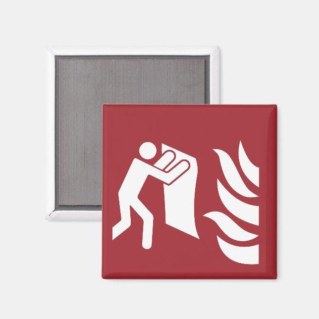 Aimant Panneau de sécurité de la couverture d'incendie (Recto/Verso)
