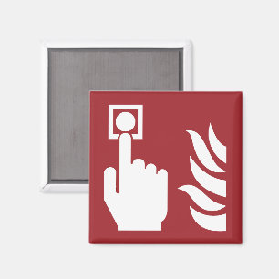 Aimant Panneau de sécurité du bouton d'alarme incendie