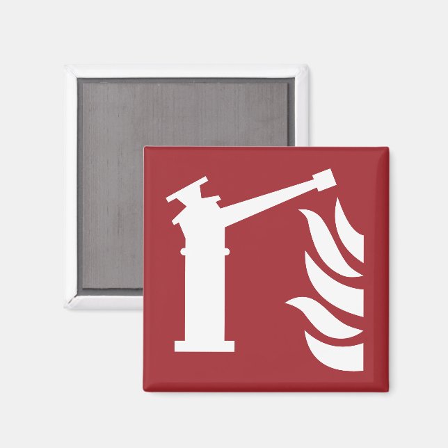 Aimant Panneau de sécurité du moniteur d'incendie (Recto/Verso)