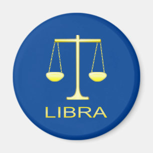 Aimant Panneau étoile Balance dorée de Libra