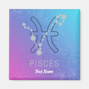 Aimant Panneau étoile Poissons Zodiac Horoscope Constella