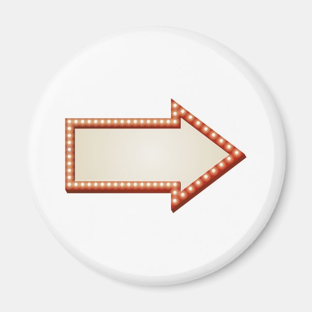 Aimant Panneau Flèche (Devant)