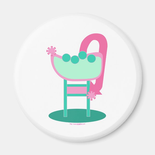 Aimant Panneau Retro 50 personnalisable (Devant)