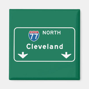 Aimant Panneau routier de Cleveland, OH