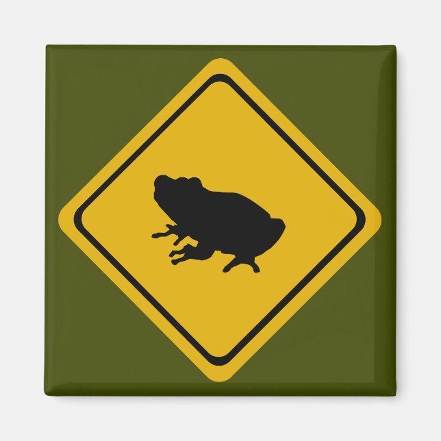 Aimant panneau routier de grenouille (Devant)