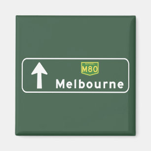 Aimant Panneau routier de Melbourne, Australie