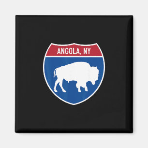 Aimant Panneau routier interétatique de l'Angola New York