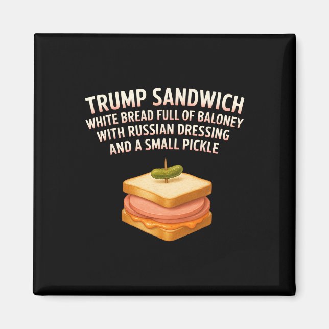 Aimant Panneau sandwich anti-Trump Drôle Donald (Devant)