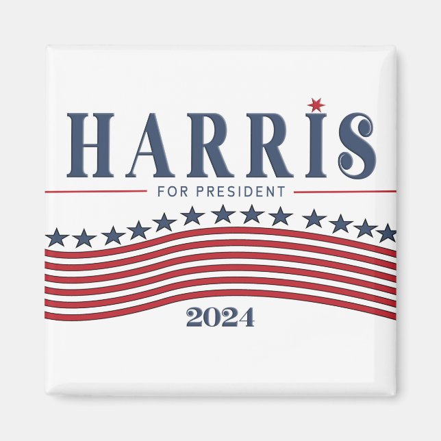 Aimant Panneau Stars and Stripes Harris pour Président 20 (Devant)