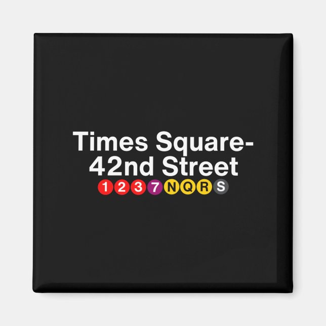 Aimant Panneaux de la station de métro de Times Square Ne (Devant)