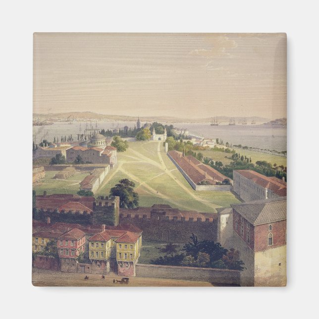 Aimant Panorama de Constantinople, plaque 22 de 'Aya Sof (Devant)