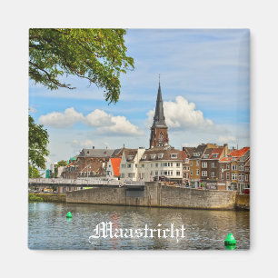 Aimant Panorama de Maastricht de rivière Maas ou Meuse
