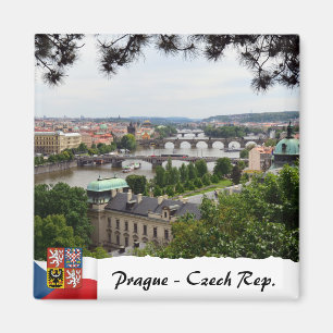 Aimant Panorama de Prague, pont Charles, Historique