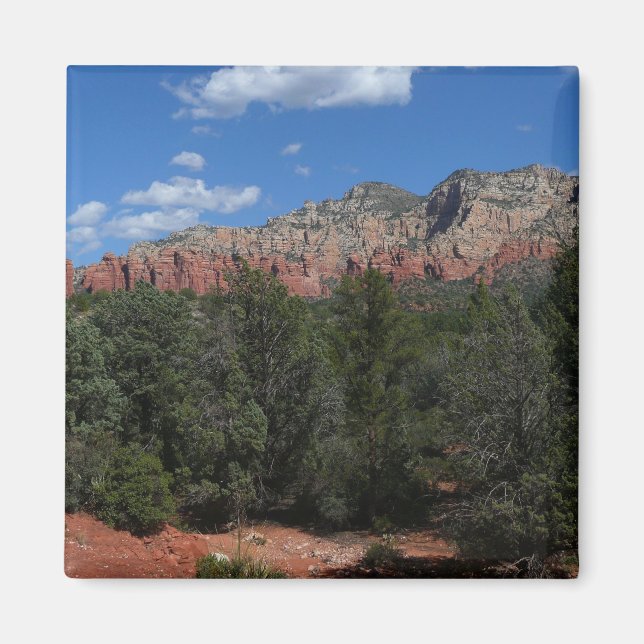 Aimant Panorama des rochers rouges à Sedona Arizona (Devant)