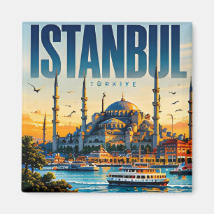 Aimant 🌅 Panorama Moderne d'Istanbul Style Urbain 🌅
