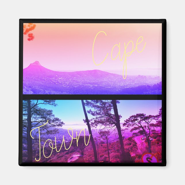 Aimant Panorama Océanique du Cap, Afrique du Sud Z (Devant)