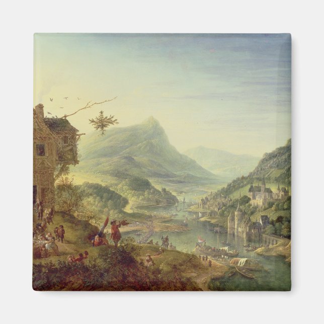 Aimant Panoramic view on the Rhine (au pair 59649) (Devant)