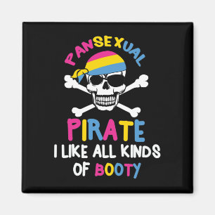 Aimant Pansexual Pirate Booty LGBTQ Pride cadeau