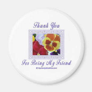 Aimant Pansies d'ami