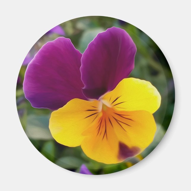 Aimant Pansies lumineuses (Devant)