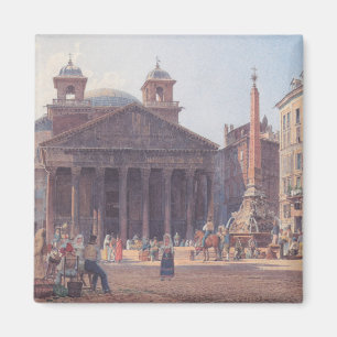 Aimant Panthéon et Piazza della Rotonda à Rome, Italie