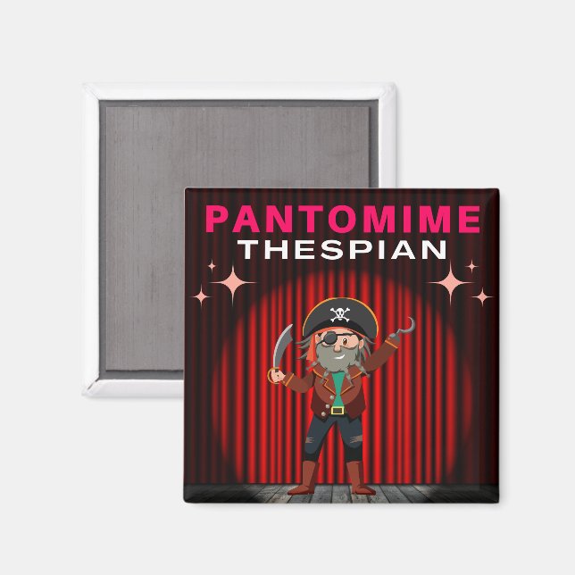 Aimant Pantomime Thespian - Capitaine Hook (Recto/Verso)