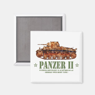 Aimant Panzer II A2 2ÈME GUERRE MONDIALE allemands de cha