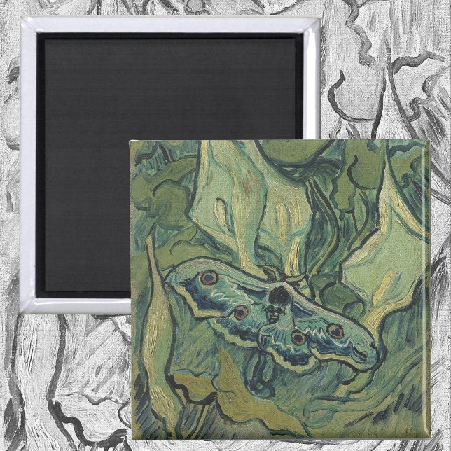 Aimant Paon vert (Empereur) papillon de nuit par Vincent  (Créateur téléchargé)