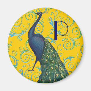 Aimant Paon vintage