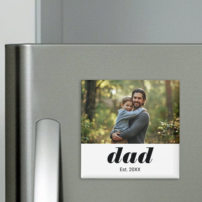Aimant Papa a créé la fête des pères photo (Créateur téléchargé)