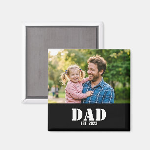 Aimant Papa a établi un texte et une photo simples, gras