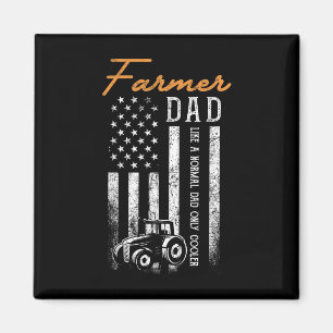 Aimant Papa agriculteur comme un papa normal mais en plus