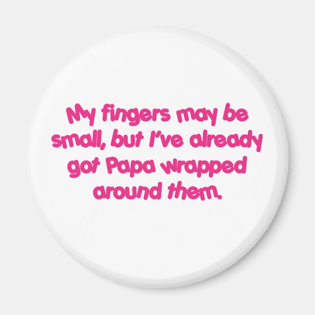 Aimant Papa&apos ; s enveloppés (rose) (Devant)