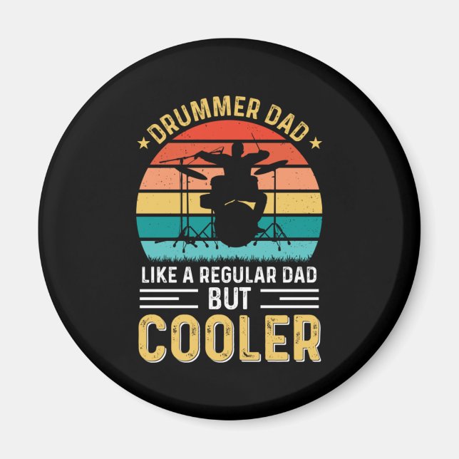 Aimant Papa batteur (Devant)