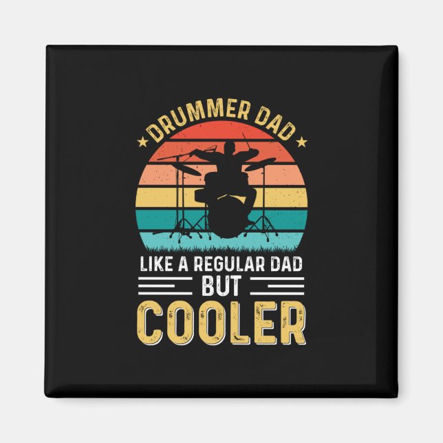 Aimant Papa batteur (Devant)