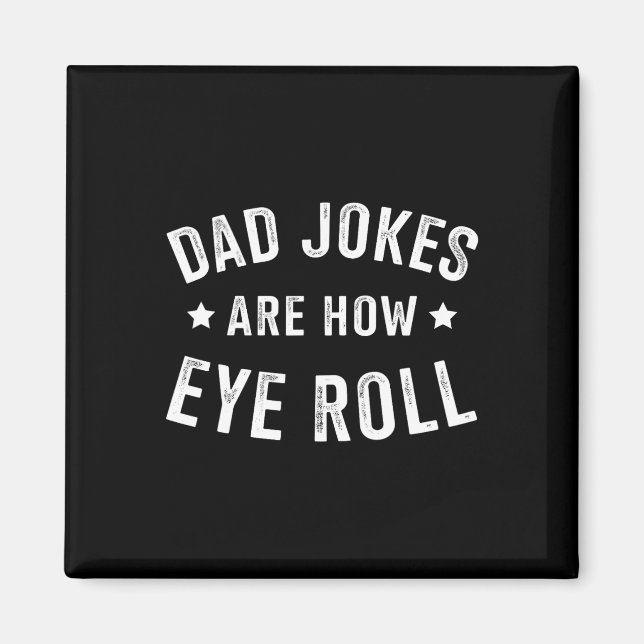 Aimant Papa Blague Comment Les Yeux Roulent Pour La Fête  (Devant)