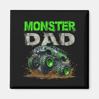 Aimant Papa camion monstre famille assortie camion monstr