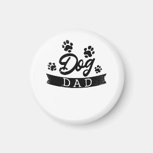 Aimant Papa Chien Design Drôle - Idée cadeau pour les pro
