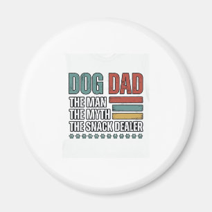 Aimant Papa Chien Le Fournisseur de Snacks Chemise Vintag