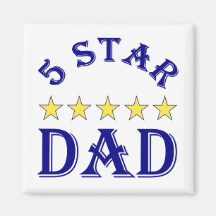 Aimant Papa cinq étoiles