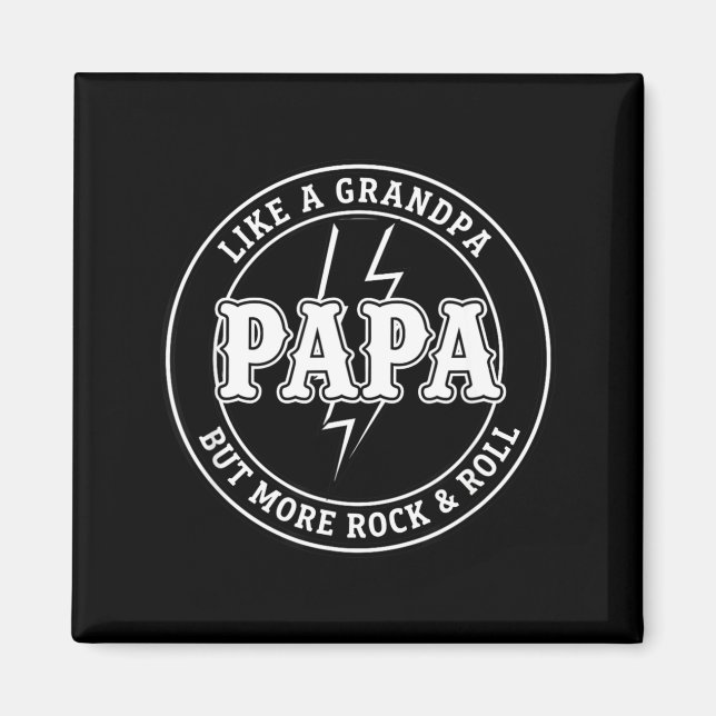 Aimant Papa comme un grand-père mais plus Rock &amp; Roll (Devant)