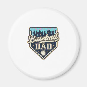 Aimant Papa de baseball gouttant plaque de base vintage v