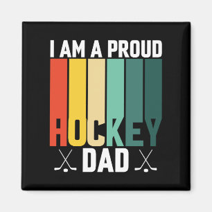 Aimant Papa de hockey fier