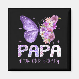 Aimant Papa de la petite fille papillon pour son 1er anni