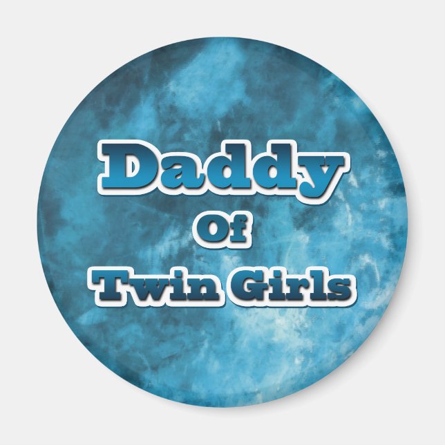 Aimant Papa de Twin GIrls (Devant)
