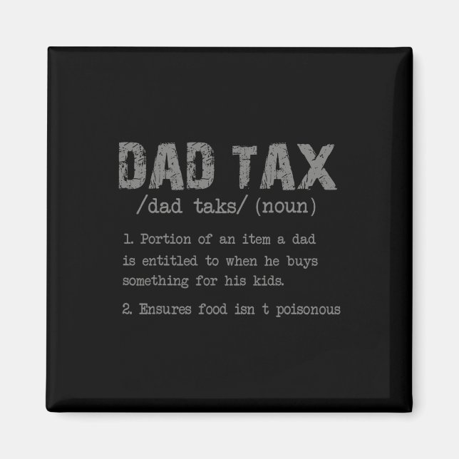 Aimant Papa Définition de l'impôt Hommes Fête des pères a (Devant)