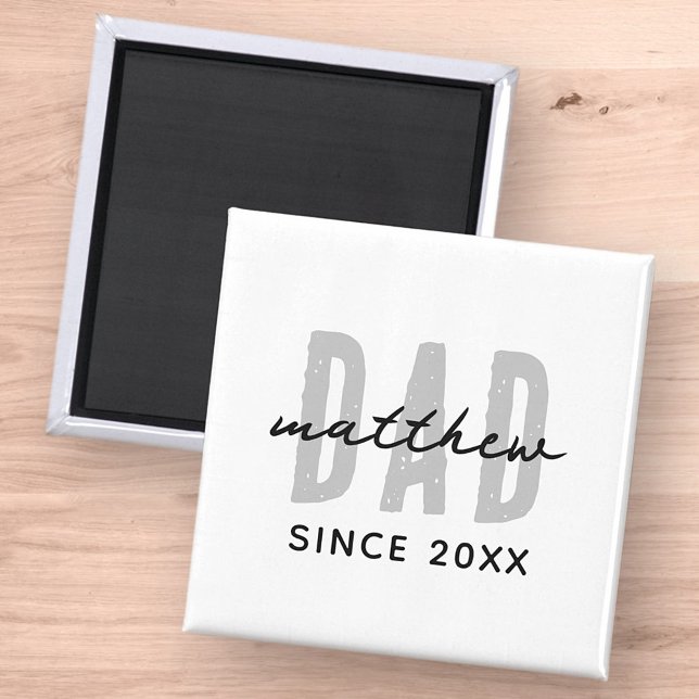 Aimant Papa depuis 20XX Moderne Simple Élégant (Créateur téléchargé)